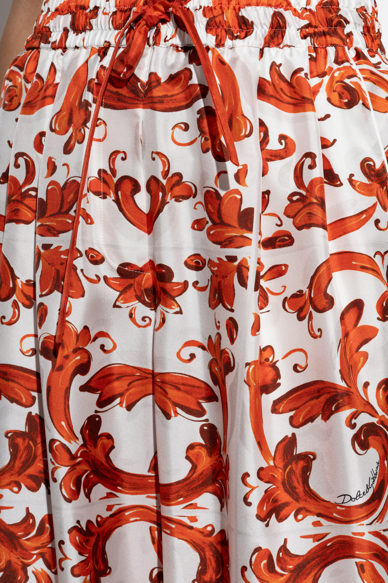 Dolce & Gabbana Silk pants with 